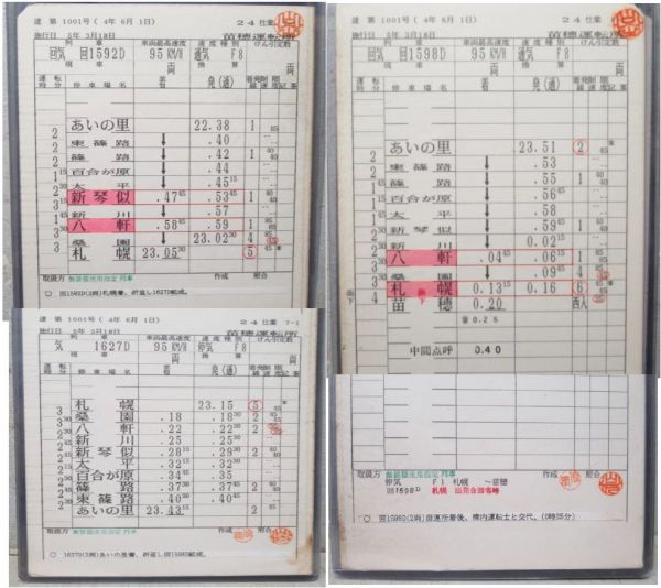 苗穂運転所 札沼線 24仕業 揃い 苗穂運転所 札沼線 24仕業 揃い