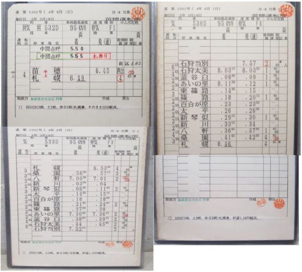 苗穂運転所 札沼線 24仕業 揃い 苗穂運転所 札沼線 24仕業 揃い