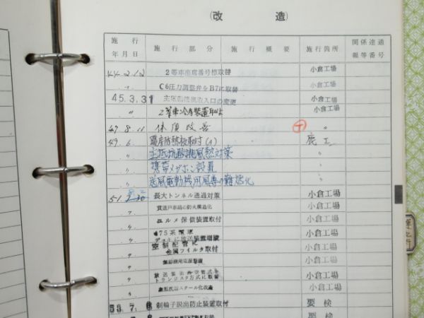 電車履歴簿「クモハ 475-20」