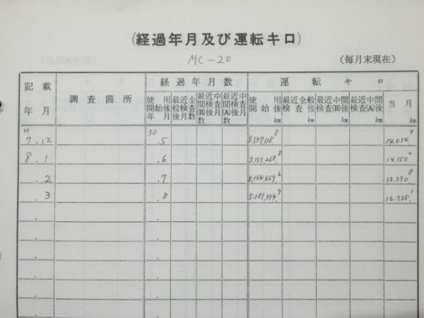 電車履歴簿「クモハ 475-20」