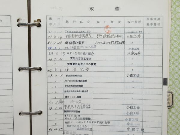 電車履歴簿「クモハ 475-27」