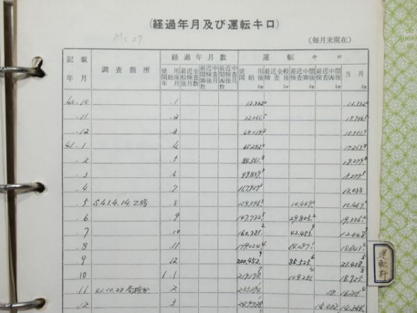 電車履歴簿「クモハ 475-27」