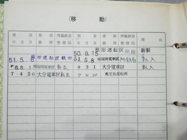 電車履歴簿 「モハ 485-244 (⇒ クモハ 485-107)」