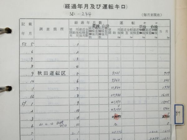 電車履歴簿 「モハ 485-244 (⇒ クモハ 485-107)」