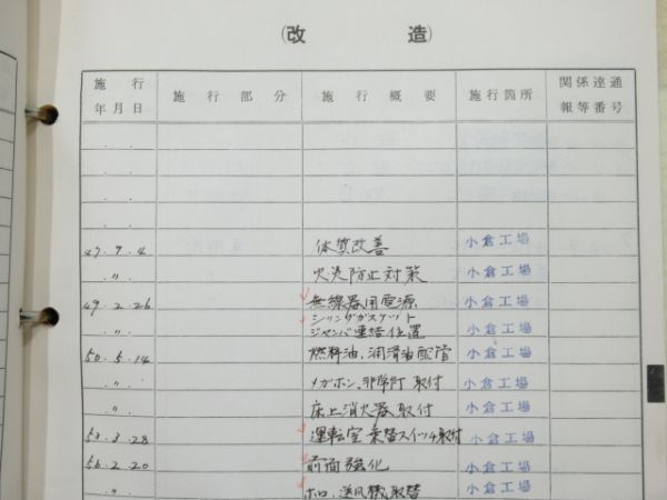 気動車車体履歴簿「キハ 58-756」