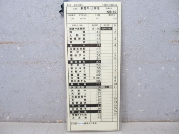 アルピコ交通 新島々営業所 113往復 揃い