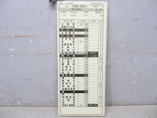 アルピコ交通 新島々営業所 113往復 揃い