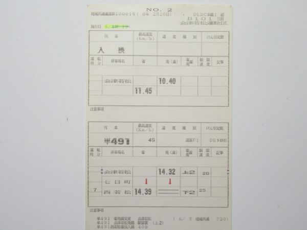 会津若松運輸区 変B101行路 揃い (DE10)