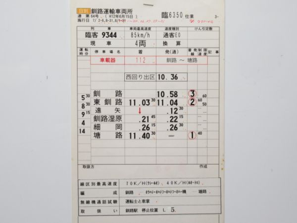 釧路運輸車両所 臨6350仕業 (くしろ湿原 ノロッコ号)
