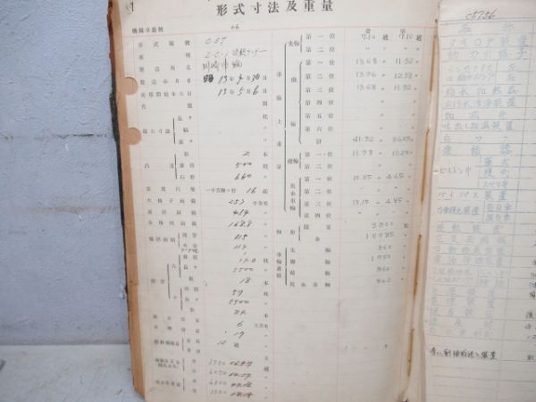 機関車履歴簿2冊組「C57 56」