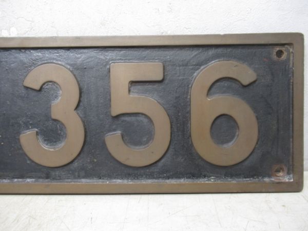 SLナンバープレート　C11 356