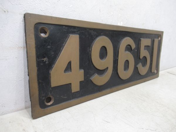 SLナンバープレート　49651