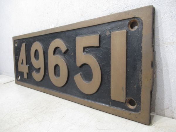 SLナンバープレート　49651