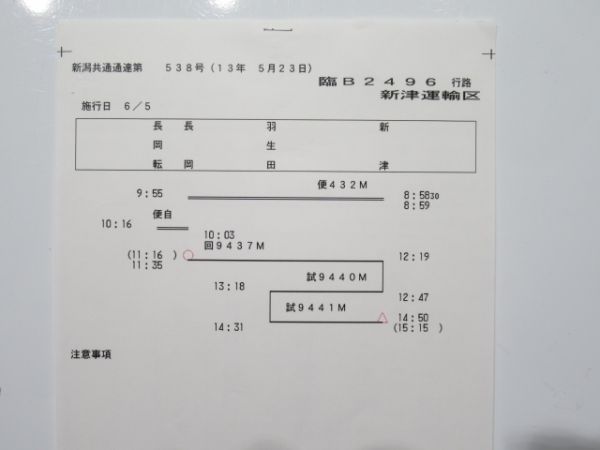 新津運輸区 臨B2496行路 揃い (115系・試運転)