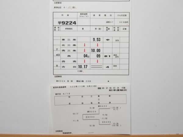 新津運輸区 臨B2603行路 揃い (DE10)
