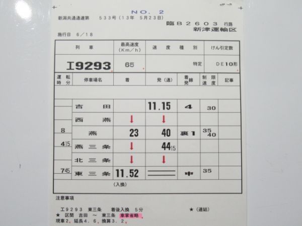 新津運輸区 臨B2603行路 揃い (DE10)