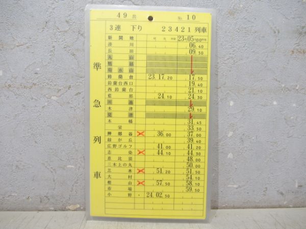 神戸電鉄 49出/50出[休50出] 1勤務分 揃い (準急・急行 入り)