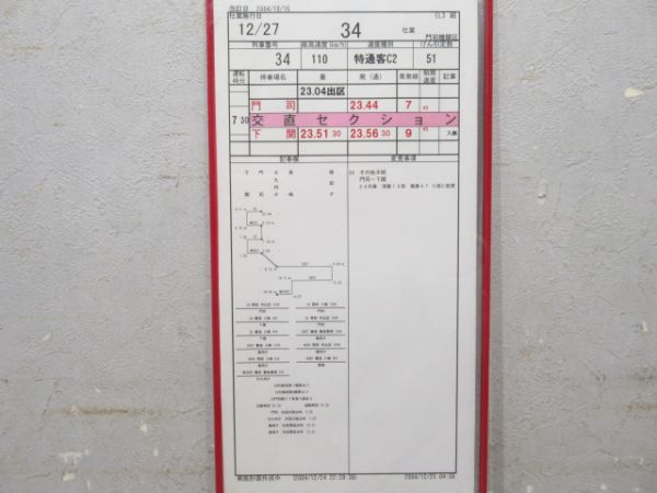 門司機関区 EL 34仕業 4枚組 揃い (彗星・なは・あかつき)