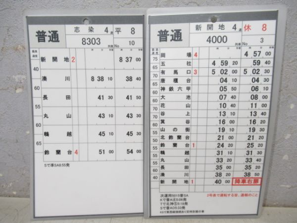 神戸電鉄　平8/休8(特快速入り)