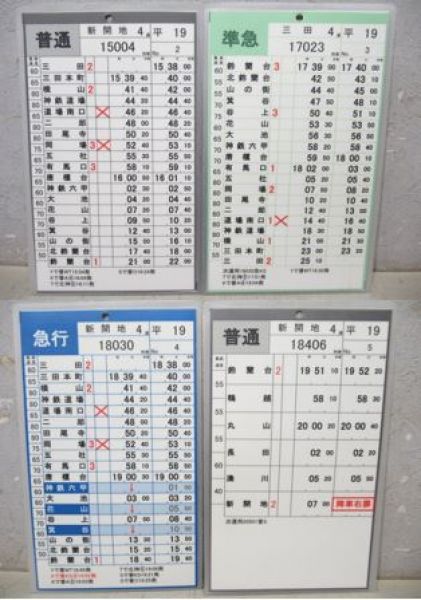 神戸電鉄　平19/平20揃い(快速入り)