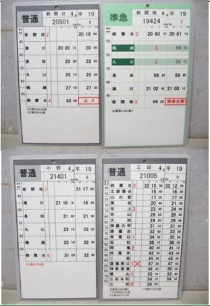 神戸電鉄　平19/平20揃い(快速入り)