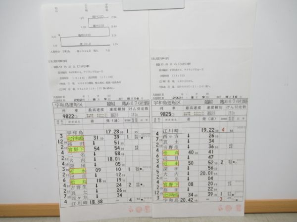 宇和島運転区　臨6676行路「キハ185系アイランドEXP」