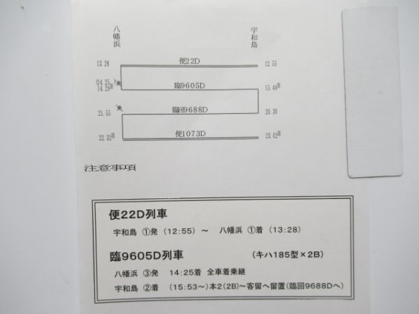 宇和島運転区　臨6667行路揃い「キハ185系」
